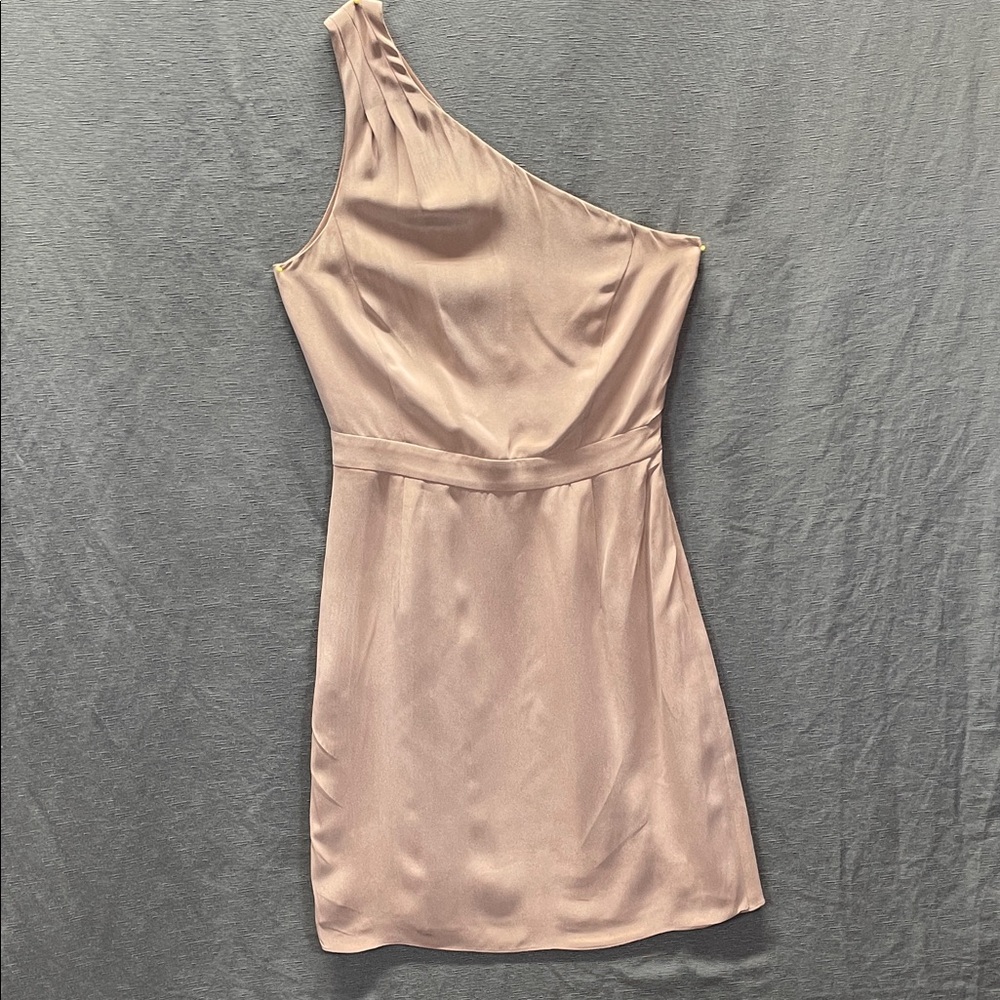 J. Crew Blush‎ One-Shoulder Silk Dress